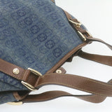 Gucci Interlocking Boston Bag Canvas Blue 130736493492 21337