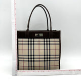 Luxury Burberry Leather Trimmed PVC Handle Bag - Neutrals Handle Bags, Handbags bb5517bb