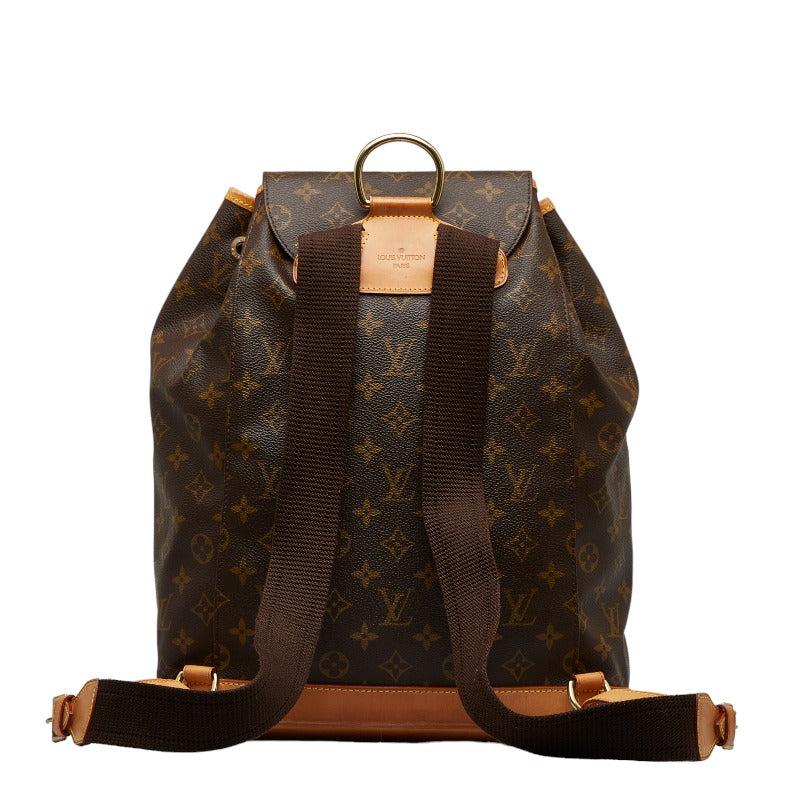 Louis Vuitton Monogram Monsouris GM Backpack Brown