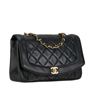 Chanel Diana Matelasse Lambskin Shoulder Bag