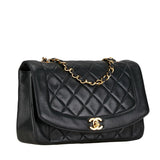 Chanel Diana Matelasse Lambskin Shoulder Bag