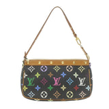 Louis Vuitton Multicolor Pochette Accessoires Pouch Black LV Auth Clutch