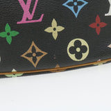 Louis Vuitton Multicolor Pochette Accessoires Pouch Black LV Auth Clutch