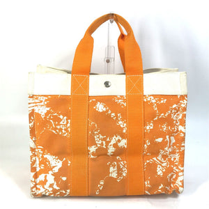 Hermes Tote Bag canvas Orange Handbag Bora Bora PM Cheval Spries