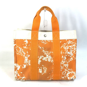 Hermes Tote Bag canvas Orange Handbag Bora Bora PM Cheval Spries