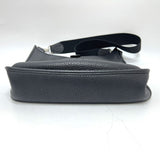 Hermes Shoulder Bag Taurillon Clemence black Evelyn 1GM