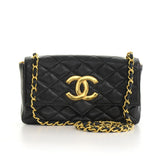 Chanel Quilted Lambskin Leather Single Flap Bag