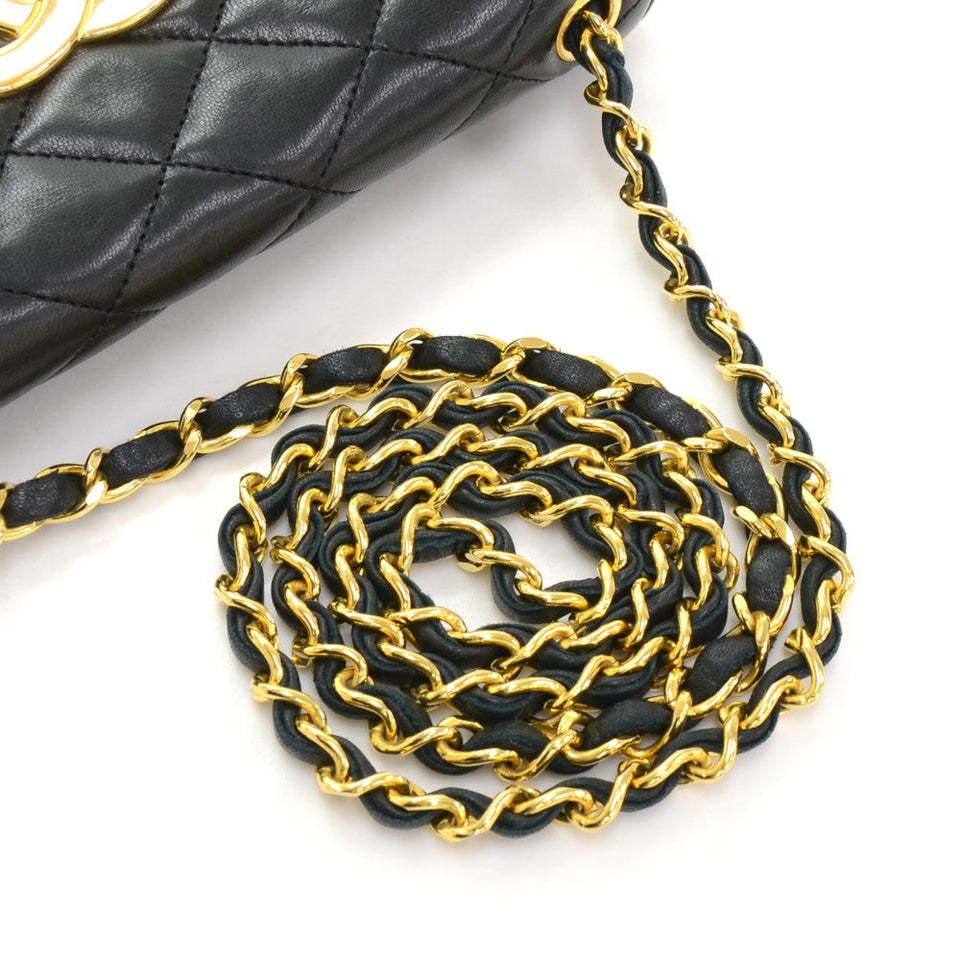 Chanel Quilted Lambskin Leather Single Flap Bag