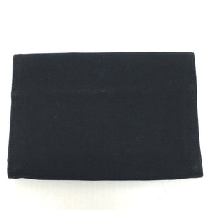 Hermes Pouch canvas black Bolide cotton travel pouch