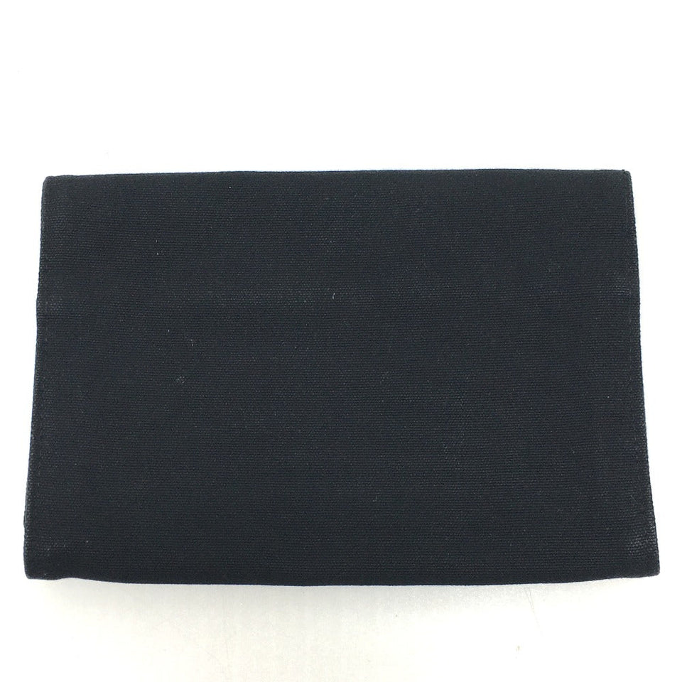 Hermes Pouch canvas black Bolide cotton travel pouch