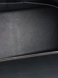 Hermes Kelly 35 Black Sombrero Leather PHW.