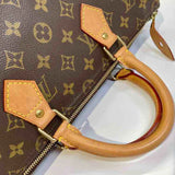 Louis Vuitton Monogram Handbag, Brown, Coated Canvas