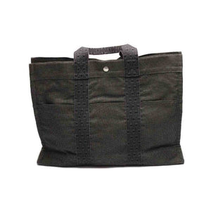 Hermes Tote Bag canvas gray MM Her Line