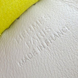 Hermes bag charm Rodeo PM Craie/Lime/Chai Agneau Milo Stamp