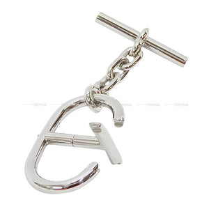 Hermes keyring(key holder) Metal Key Chain Chaine d’Ancre strap  Silver Silver