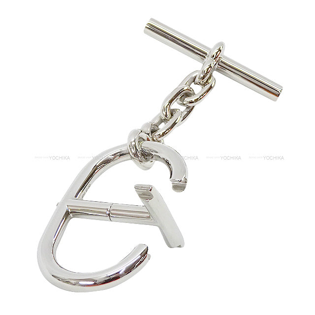 Hermes keyring(key holder) Metal Key Chain Chaine d’Ancre strap  Silver Silver