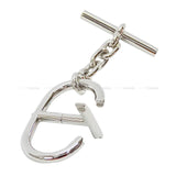 Hermes keyring(key holder) Metal Key Chain Chaine d’Ancre strap  Silver Silver