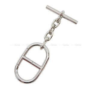 Hermes keyring(key holder) Metal Key Chain Chaine d’Ancre strap  Silver Silver