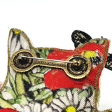 Gucci Brooch canvas multicolor Yuko Higuchi Cat