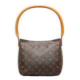 Louis Vuitton Monogram Loo MM Shoulder Bag Brown PVC Leather Louis Vuitton