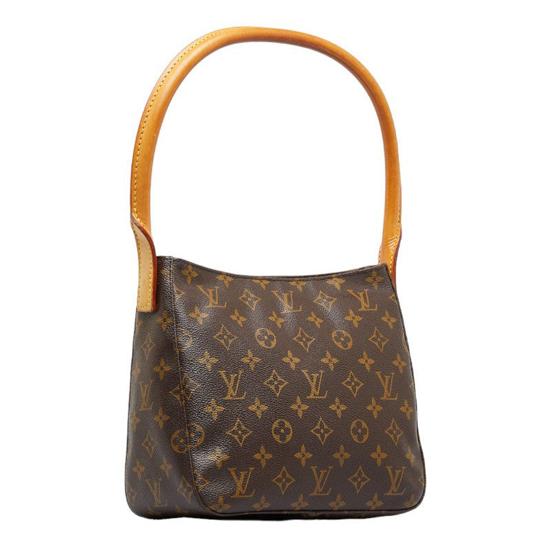 Louis Vuitton Monogram Loo MM Shoulder Bag Brown PVC Leather Louis Vuitton