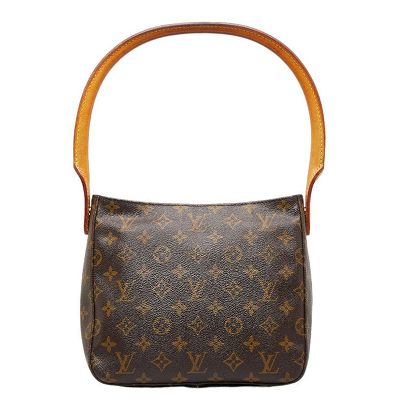 Louis Vuitton Monogram Loo MM Shoulder Bag Brown PVC Leather Louis Vuitton