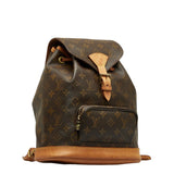 Louis Vuitton Monogram Monsouris MM Backpack Brown