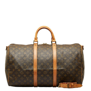 Louis Vuitton Monogram Keepall Bandolière 50 Boston Bag