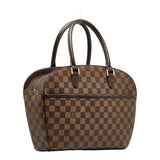 Louis Vuitton Damier Sarria Horizontal Handbag Brown PVC Leather Louis Vuitton