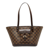 Louis Vuitton Damier Manosque PM Handbag Tote Bag Brown