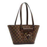 Louis Vuitton Damier Manosque PM Handbag Tote Bag Brown