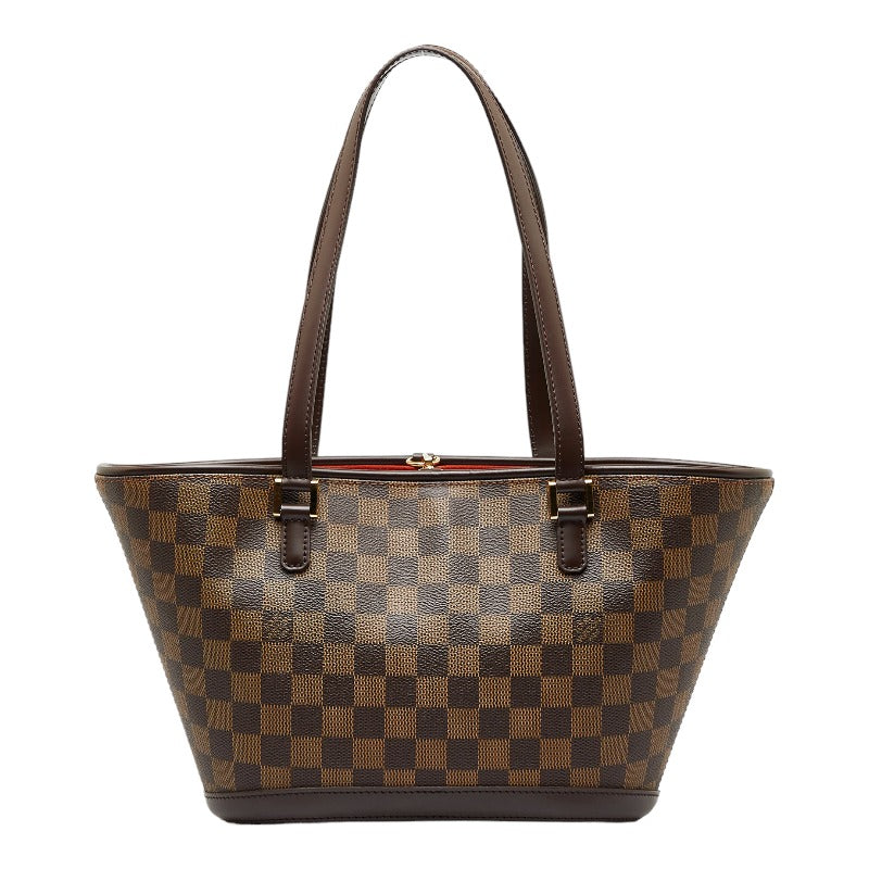 Louis Vuitton Damier Manosque PM Handbag Tote Bag Brown
