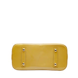 Louis Vuitton Monogram Verni Alma Handbag Jaune Yellow