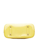 Louis Vuitton Monogram Verni Alma PM Handbag Citrine Yellow