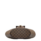 Louis Vuitton PM Handbag Brown PVC Leather Louis Vuitton