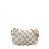 Louis Vuitton Mini Pochette Accessoires Handbag Damier Azur