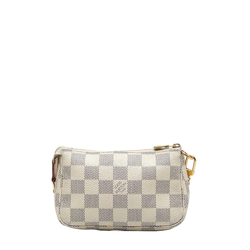 Louis Vuitton Mini Pochette Accessoires Handbag Damier Azur