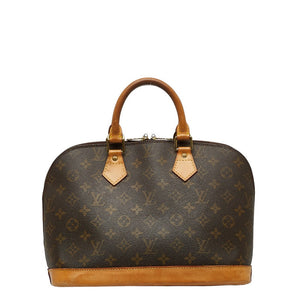 Louis Vuitton Monogram Alma PM Handbag Brown
