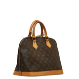 Louis Vuitton Monogram Alma PM Handbag Brown