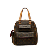 Louis Vuitton Monogram Handbag Leather Brown