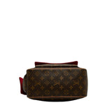 Louis Vuitton Monogram Handbag Leather Brown