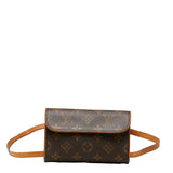 Louis Vuitton Monogram Pochette Florentine XS Belt Bag Brown