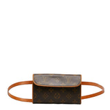 Louis Vuitton Monogram Pochette Florentine S Belt Bag Brown