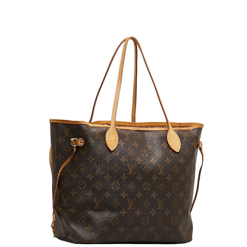 Louis Vuitton Monogram Neverfull MM Shoulder-Bag Tote Bag Brown PVC Leather Louis Vuitton