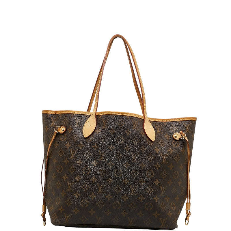Louis Vuitton Monogram Neverfull MM Shoulder-Bag Tote Bag Brown PVC Leather Louis Vuitton