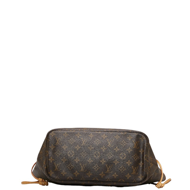Louis Vuitton Monogram Neverfull MM Shoulder-Bag Tote Bag Brown PVC Leather Louis Vuitton