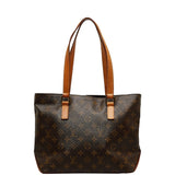 Louis Vuitton Monogram Bag Leather Brown