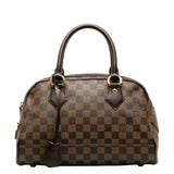 Louis Vuitton Damier Duomo Bag Boston Bag Brown PVC Leather Louis Vuitton