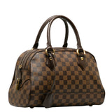 Louis Vuitton Damier Duomo Bag Boston Bag Brown PVC Leather Louis Vuitton