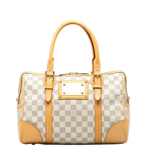 Louis Vuitton Damier Azur Berkeley Boston Bag White